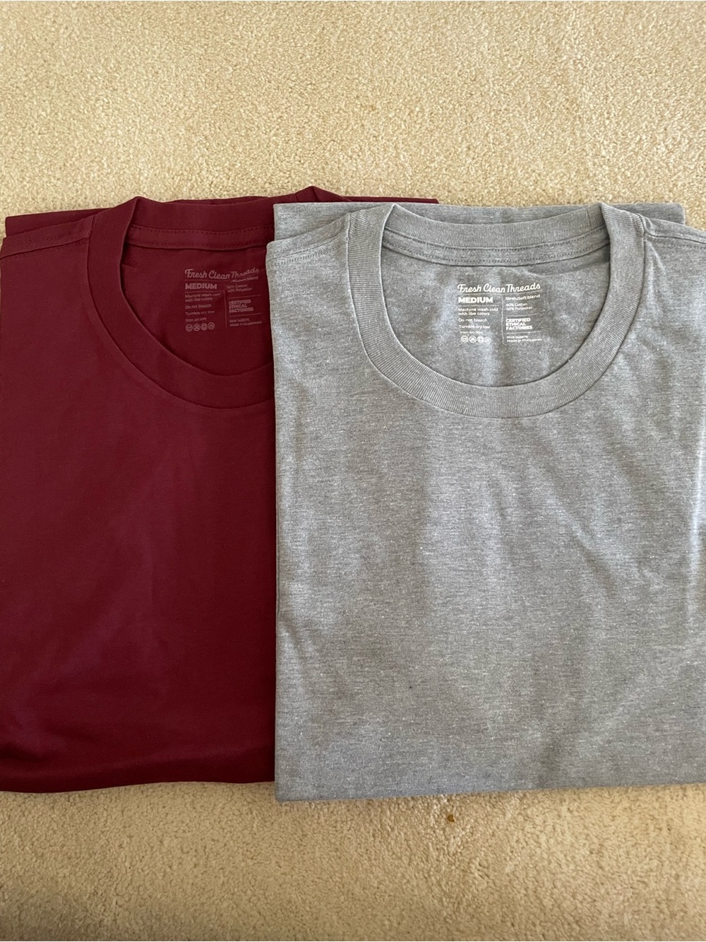 NEW-Fresh Clean Threads Mens T-shirts (Set of 2)
